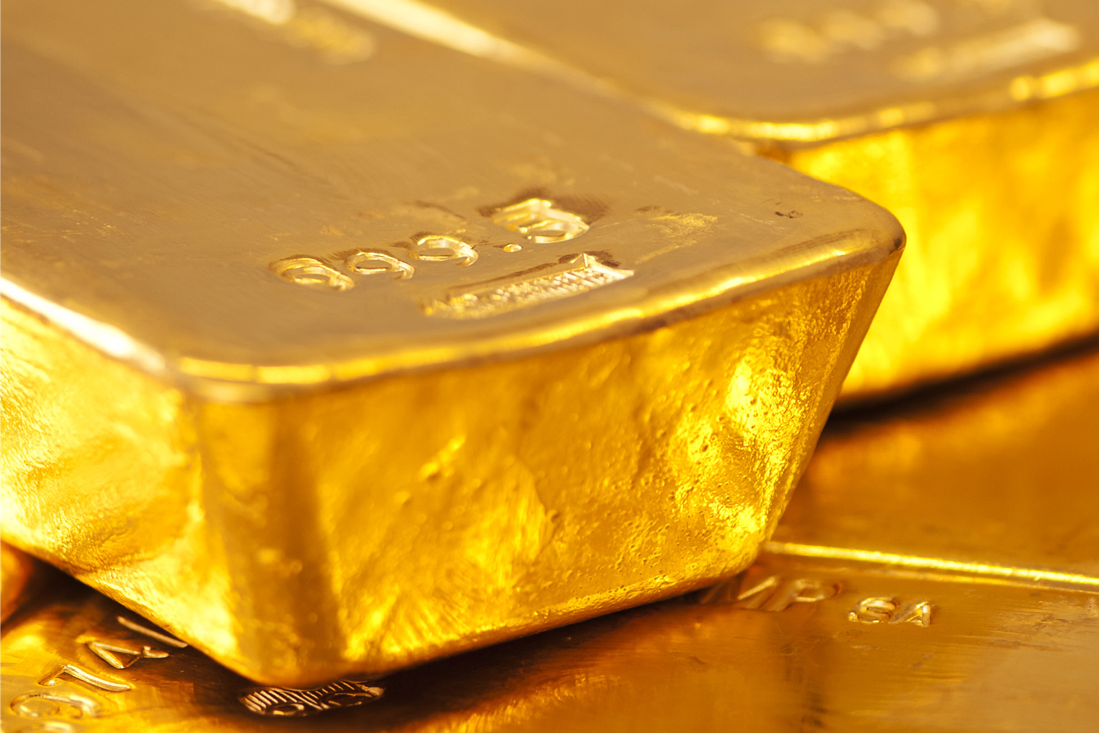 Goldbarren mit hoher Reinheit und Prägung